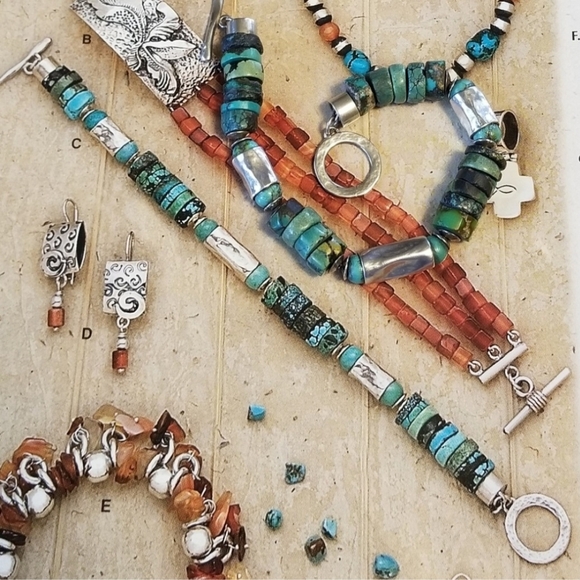 Rare Silpada 925 Sterling Silver Turquoise Bracelet B0832 - Picture 5 of 10